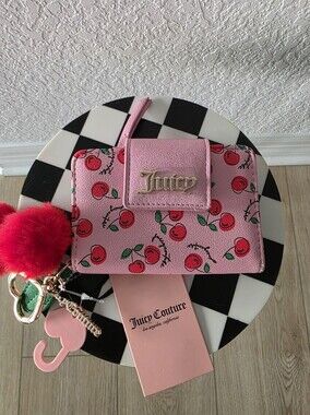 NWT Juicy Couture Cherry Girl Mini Tab Wallet